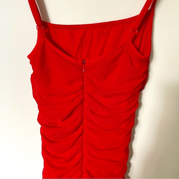 Revolve BY THE WAY Milani Ruched Maxi Dress in Red Size Extra Small - Picture 7 of 8